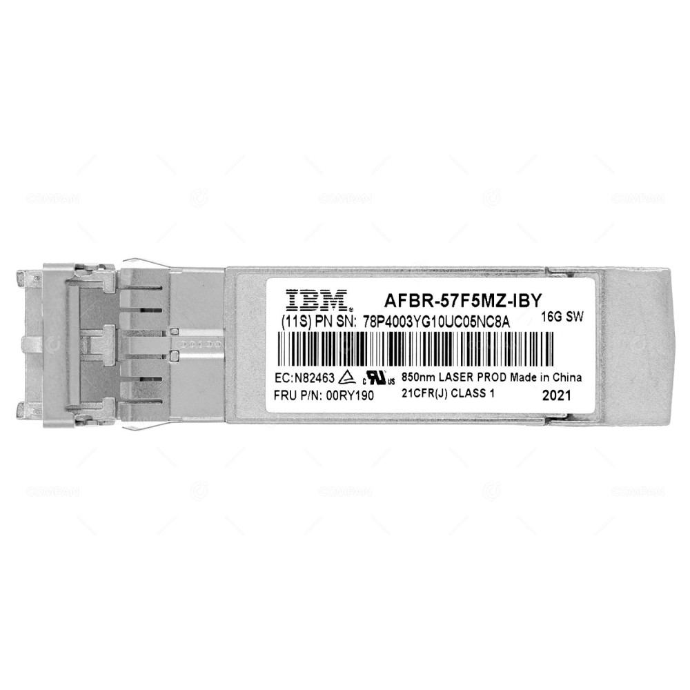 00RY190 IBM 16GB SW SFP+ FC 850NM OPTICAL TRANSCEIVER FOR STORWIZE V7000 G2
